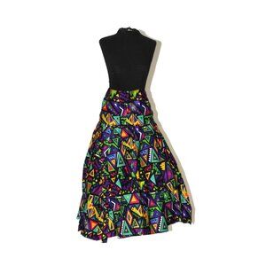 Ankara wax-printed Skirt w/Scarf African Print Colorful Free Size